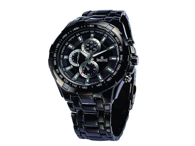 Analogue Black Dial Men Watch