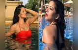 मोनालिसा स्वमिंग पूल में यूं करती हैं मस्ती, देखें उनके बिकीनी फोटोज