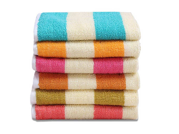 HSR Collection 6 Piece Cotton Hand Towel