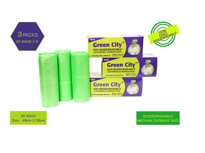 Green City OXO BIO-DEGRADABLE ECO-Friendly Garbage Bags