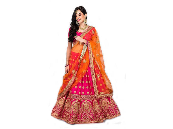 Taffeta Silk Lehenga Choli