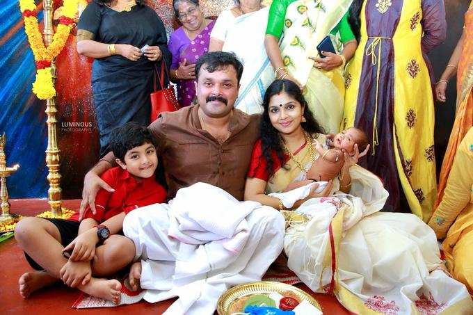 Adithyan Jayan with his family