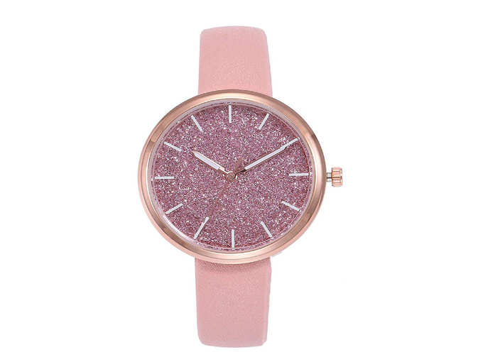 Big Size Classic Pink Dial Analog Watch for Women &amp; Girls -
