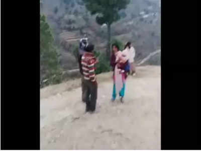अल्मोड़ा: प्रधान पत्नी को पीटते पति का विडियो सामने आने से बवाल, FIR दर्ज