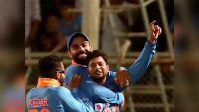 India vs West Indies: कुलदीप यादवची हॅट्टिक मिस केली? पाहा video!