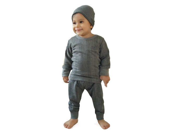 Winter Thermal Set of Top Trouser &amp; Matching Cap for Kids
