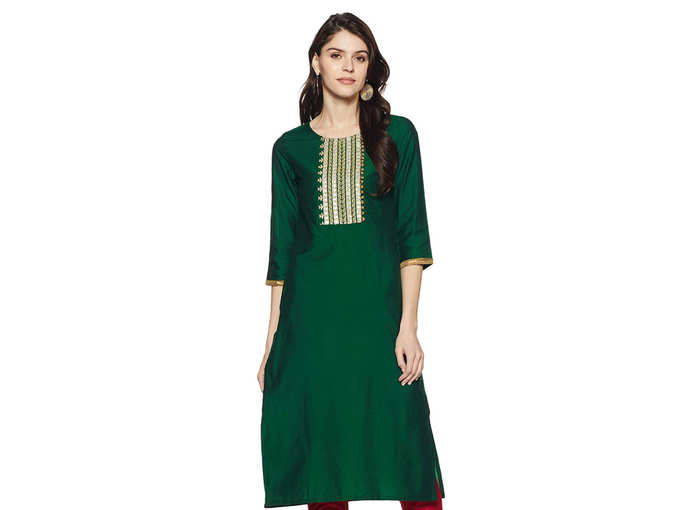 Amazon Brand - Myx Womens Straight Kurta