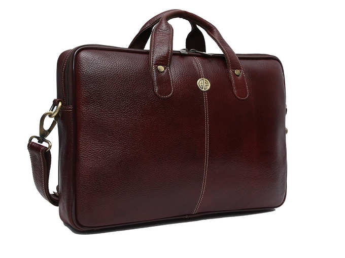 Hammonds Flycatcher Genuine Brown Leather 13 inch Office Messenger Bag