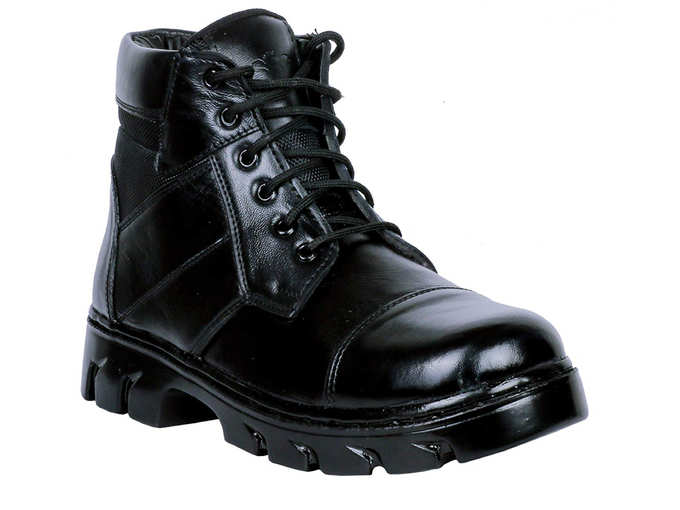 Men&#39;s Leather Commando Boots