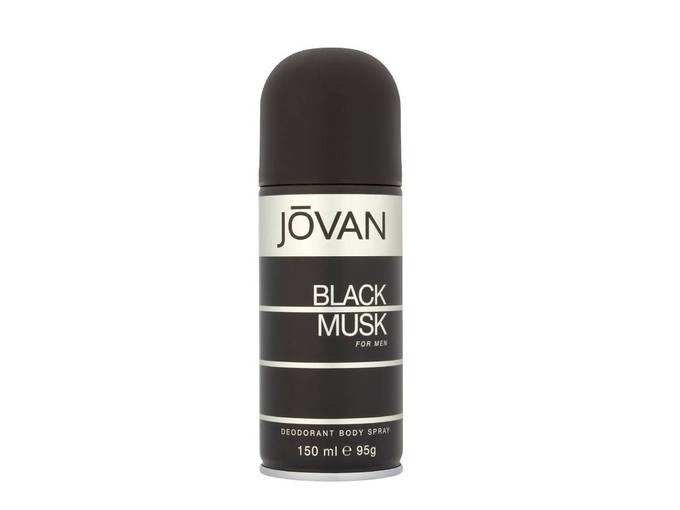 Jovan Black Musk Body Spray for Men