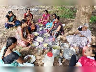 ಚರಗ ಚೆಲ್ಲಿದರು  ಭೋಜನ ಸವಿದರು