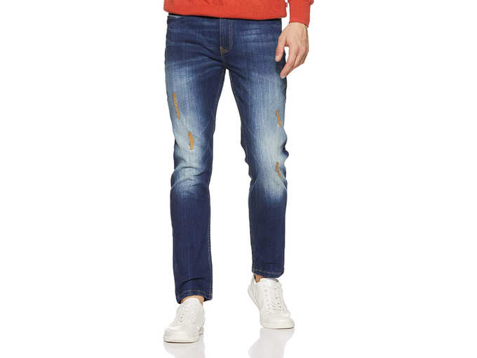 Amazon Brand Men&#39;s Slim Fit Stretchable Jeans