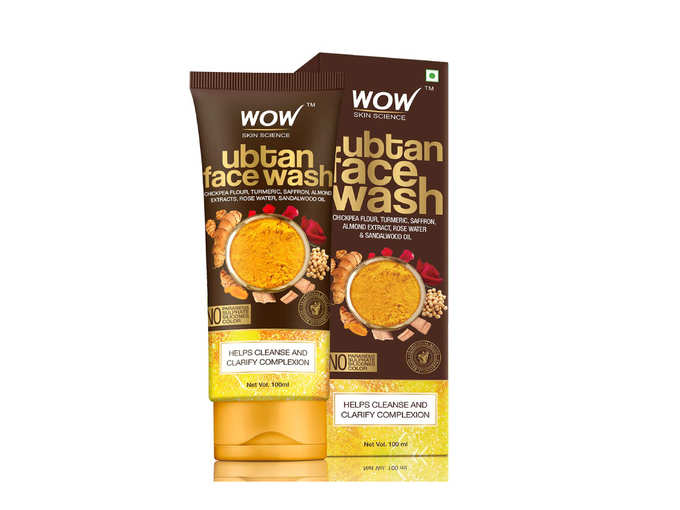 Ubtan Face Wash with Chickpea Flour, Turmeric, Saffron, Almond Extract, Rose Water &amp; Sandalwood Oil