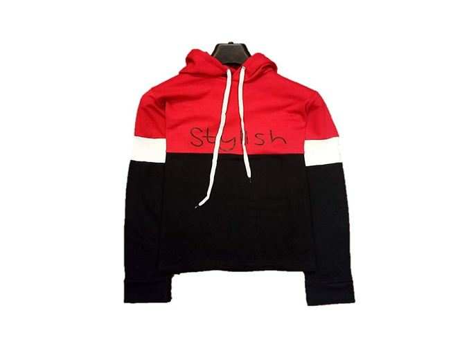 Women and Girls 2 Colour - RED and Navy Blue Hoodie
