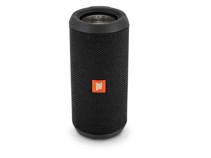 JBL Flip 3 Stealth Waterproof Portable Bluetooth Speaker with Rich Deep Bass (Black)