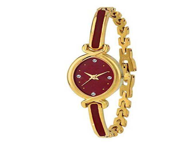 Luicy Maroon Dial Wrist Watch for Women-3330