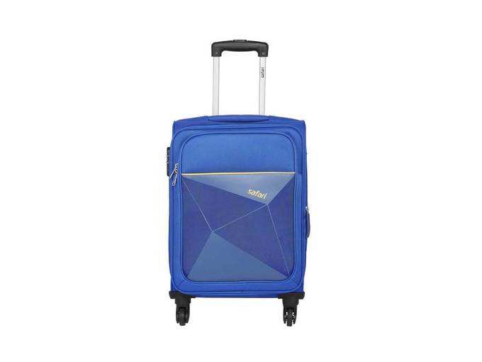 Safari Polyester 65 cms Blue Softsided Check-in Luggage