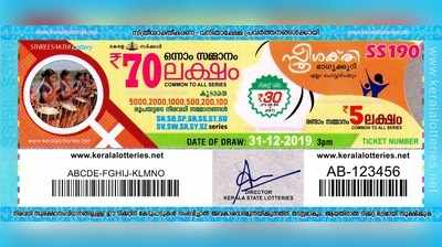 SS 190 Lottery: സ്ത്രീശക്തി ലോട്ടറി നറുക്കെടുപ്പ് ഇന്ന് മൂന്ന് മണിയ്‍ക്ക്