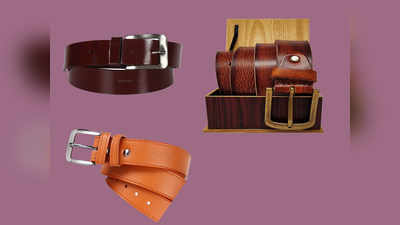 Amazon Sale : Men leather belt पर 50% की छूट