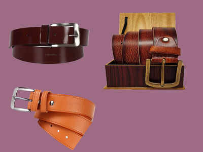 Amazon Sale : Men leather belt पर 50% की छूट