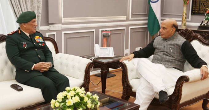 रक्षा मंत्री राजनाथ सिंह से की मुलाकात
