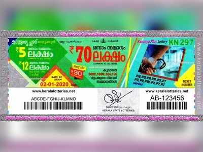 KN 297 Lottery: കാരുണ്യ പ്ലസ് ലോട്ടറി നറുക്കെടുപ്പ് ഇന്ന് മൂന്ന് മണിയ്‍ക്ക്