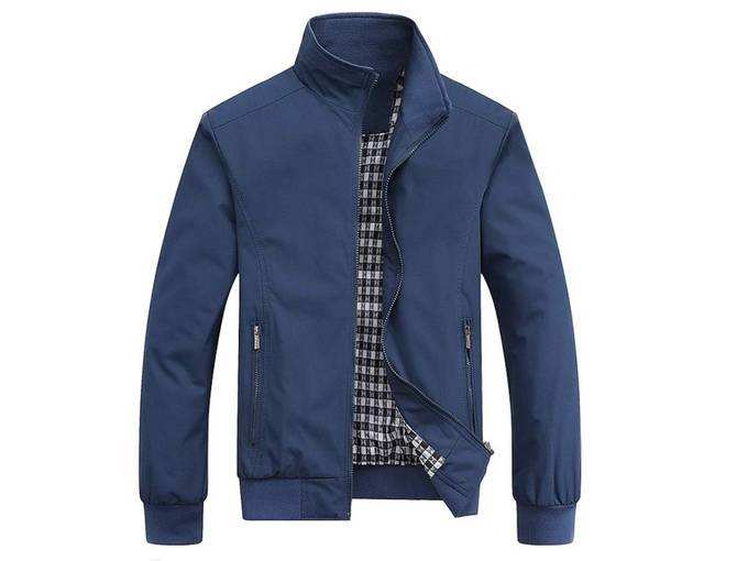 Mens Casual Jacket Stand Collar