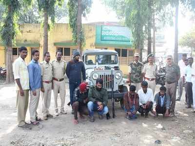 ಮೀಸಲು ಅರಣ್ಯದಲ್ಲಿ ಬೇಟೆಗಾರರ ಆರ್ಭಟ..! ಗುಂಡು ಹಾರಿಸಿದ ಶಬ್ಧ ಬೆನ್ನತ್ತಿ 6 ಖದೀಮರ ಬಂಧನ