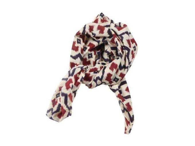 Womens Soft Cotton Printed Square Scarf