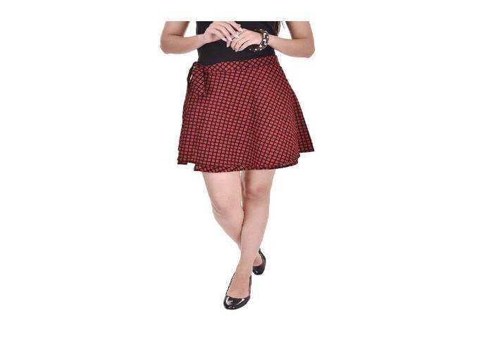Short Skirt for Women&#39;s Red