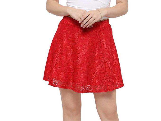 Mini Skater Skirt (Red)