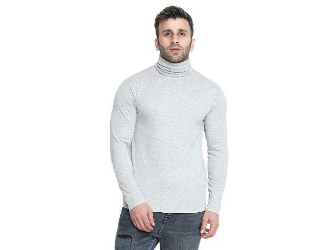 Full Sleeves Turtle Neck T Shirts for Mens