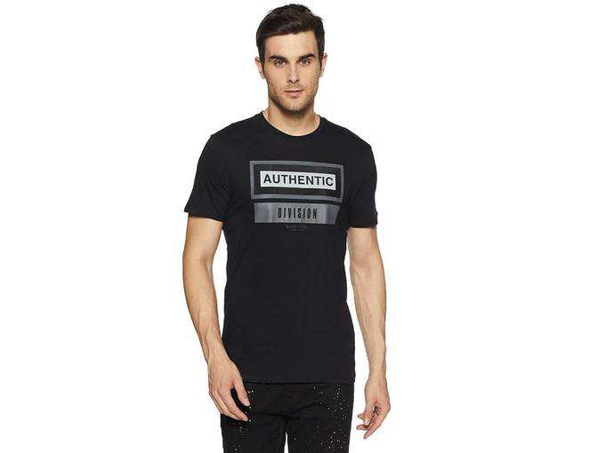 United Colors of Benetton Mens Printed Regular Fit T-Shirt