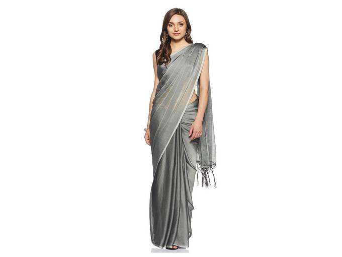 Synthetic Saree with Blouse Piece