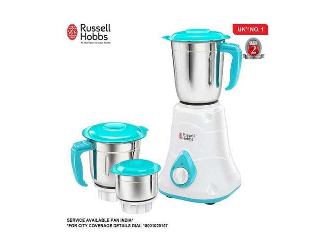 Russell Hobbs Livia 550-Watt Mixer Grinder with 3 Jars
