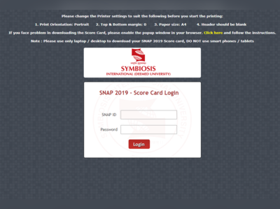 SNAP Result 2020: स्नैप परीक्षा का रिजल्ट घोषित, ये रहा डायरेक्ट लिंक