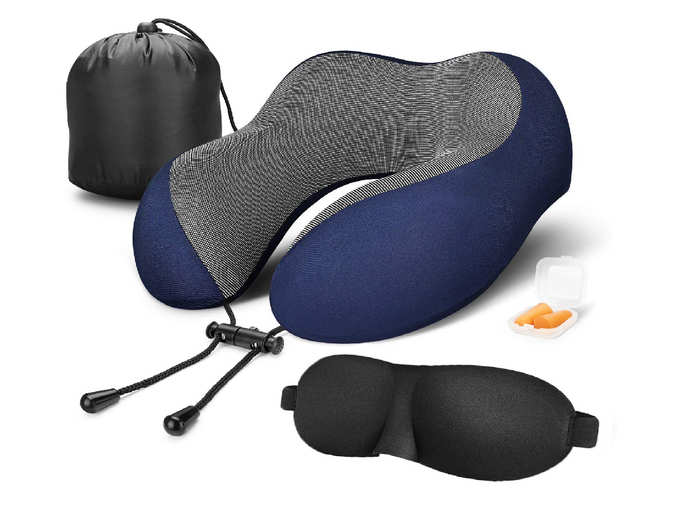 Rest Pillow Eye Mask, Noise Isolating Ear Plugs