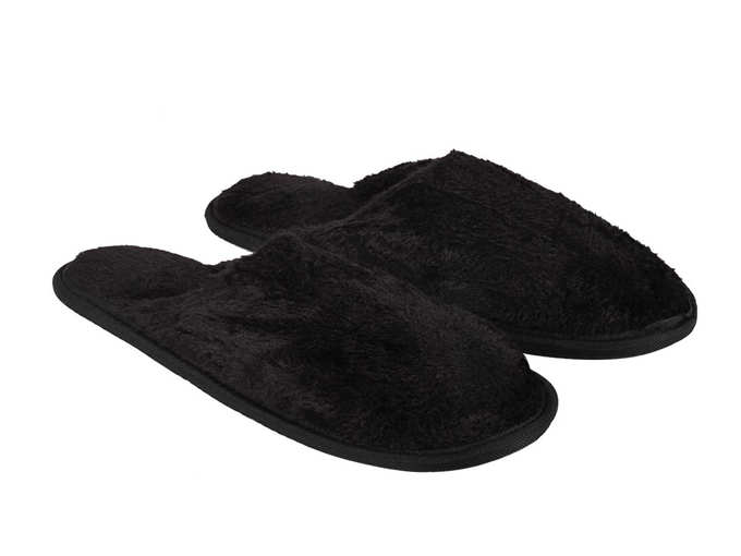 Unisex Black Flip- Flops &amp; House Slippers