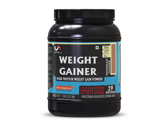 MuscleMass Whey Protein Weight Gainer Supplement Powder