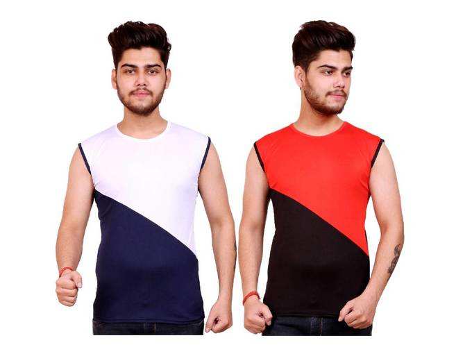 Celebrino Mens Dryfit Polyester Muscle Tee