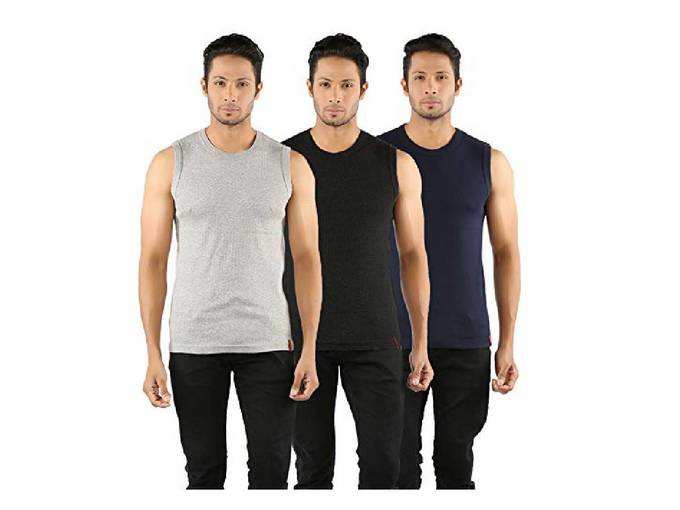 SOLO Men’s Designer Round Neck Cotton Muscle Tee