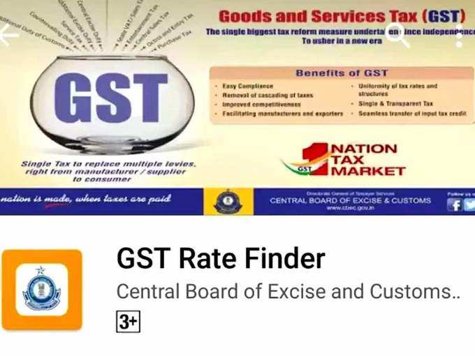 जीएसटी रेट फाइंडर(GST Rate Finder)