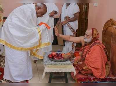 ಶೃಂಗೇರಿಯಲ್ಲಿ ದೇವೇಗೌಡ ದಂಪತಿಯಿಂದ ಚಂಡಿಕಾ ಯಾಗ