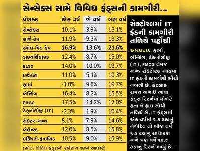 સ્મોલ, મિડ કેપ ફંડ જોખમી પણ વળતર આપવામાં ટોચે