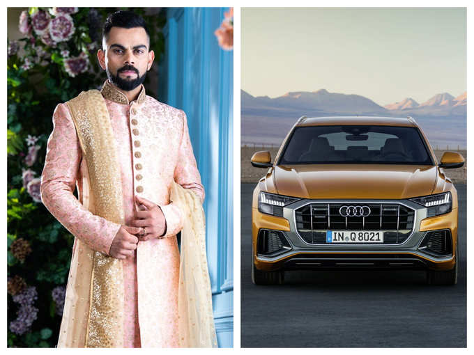 Virat Kohli and his Audi Q8 SUV