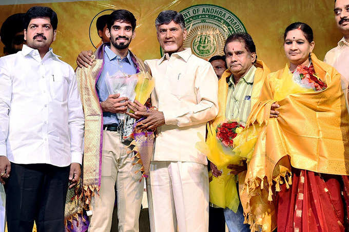 Kidambi Srikanth’s felicitation ceremony