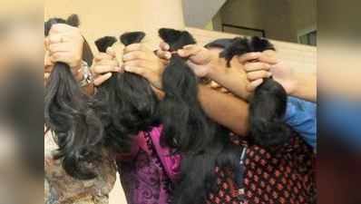 મહિલાઓએ કેન્સરના દર્દીઓને વિગ માટે વાળ ડોનેટ કર્યા