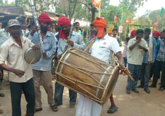 અમિત શાહનું છોટાઉદેપુરમાં આ રીતે થયું હતું સ્વાગત