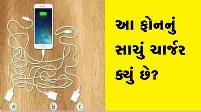 શું તમે જણાવી શકશો કે કયું ચાર્જર ફોન સાથે જોડાયેલું છે?