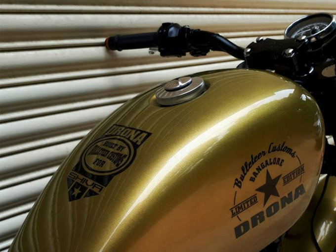 Golden Look Motorcycle